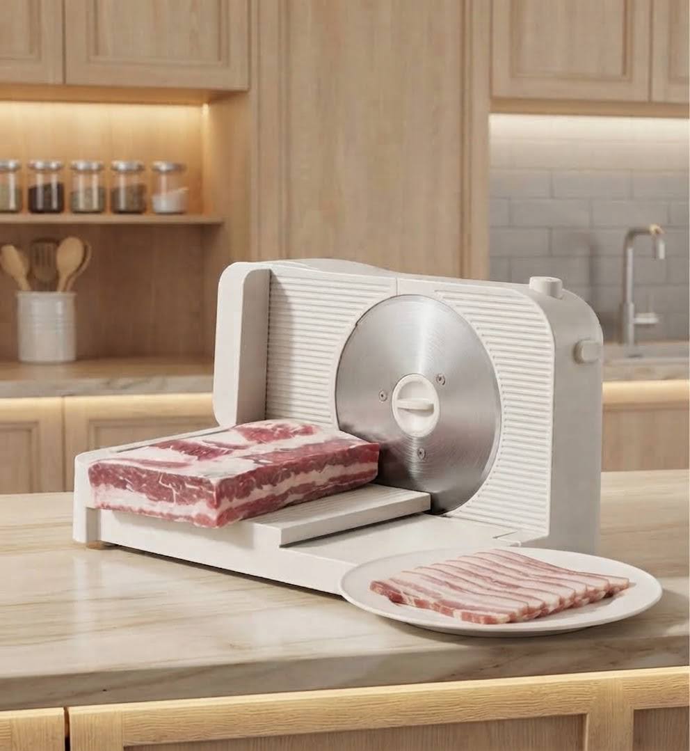 Electric slicer for bread toast meat and cheese