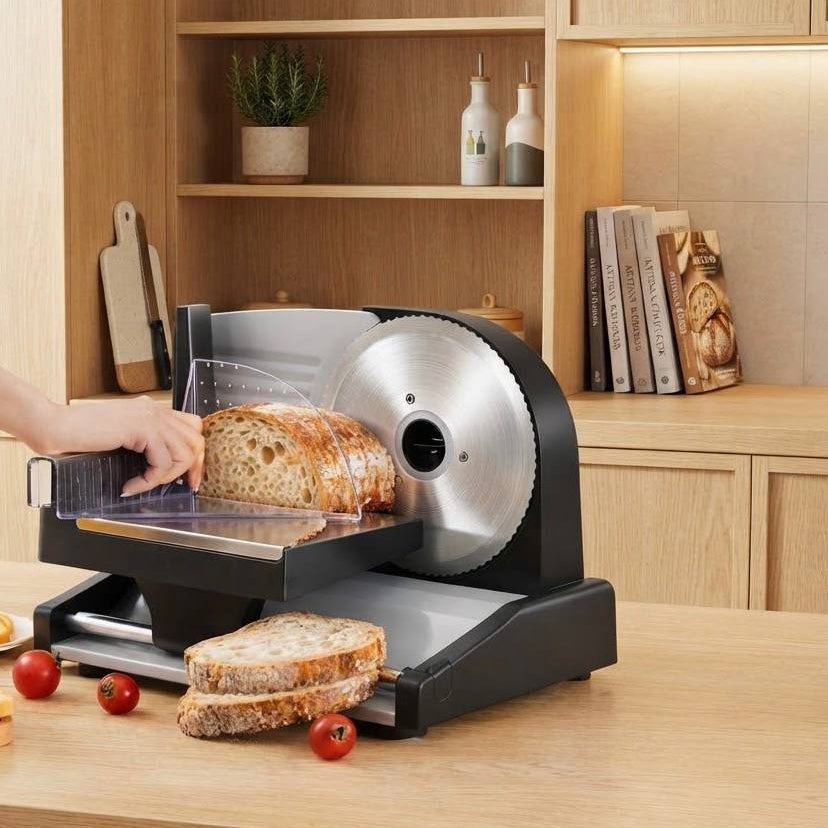 Electric sourdough bread slicer machine for home kitchen