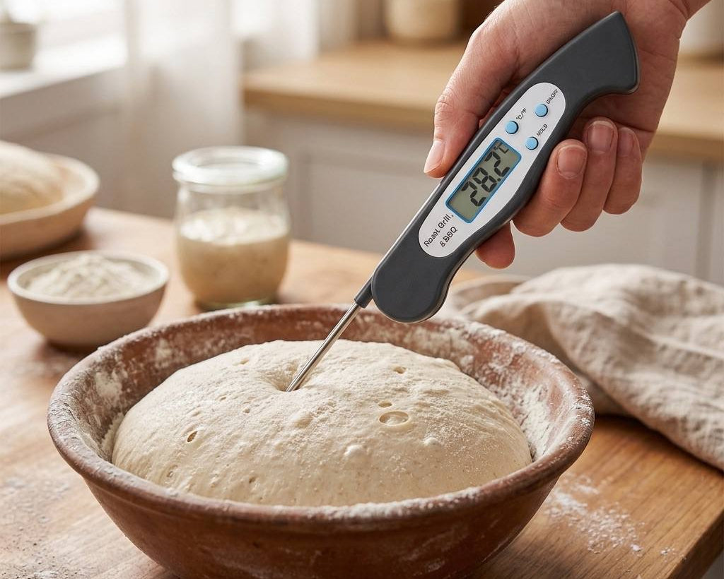 Digital kitchen thermometer for accurate cooking temperature measurement